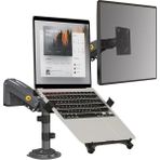 AyrStore North Bayou Nb H180-FP Çift Kol Amortisörlü 17"-27" Monitör Tutucu ve Laptop Standı