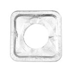 AyrStore Ocak Koruyucu Yağ Geçirmez Alüminyum Folyo Ped, Yeniden Kullanılabilir Dayanıklı Temiz Hijyenik Mutfak Için (22 cm x 22 Cm) (10 Adet - Kare) - Option-1