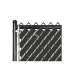 Ayrstore Örgü Tel Koruma, Kapatma, Gizlilik Bantları, Pvc Çit Şeridi (50 Metre) (5Cm, Antrasit)