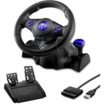 AyrStore Oyuncu Direksiyon Seti 180° 3ın1 Ps3/ps2/pc Siyah VW9803 - Çok Renkli