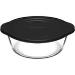 AyrStore Pasabahce Borcam Kapaklı Tencereler 1450 cc T Plastik Kapak Siyah Kapak