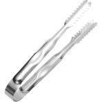 AyrStore ® Paslanmaz Çelik Buz Maşası - 13 cm Küçük Boy Tırtıklı Maşa | Bar ve Mutfak Kullanımı Için