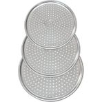 AyrStore Paslanmaz Çelik Pizza Tepsisi,delikli Lahmacun ve Pizza Tavası,fırın Tepisisi (28 Cm)