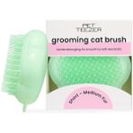 AyrStore Pet Teezer - - Kediler Için Tüy Bakım Fırçası, Yeşil