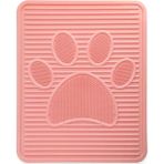 AyrStore Plastik Kedi Tuvalet Paspası, Kedi Matı, Pati Desenli, 51.5 x 42.5 Cm, Kaymaz Taban