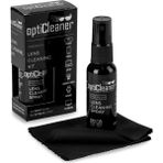 AyrStore Premium Lens Temizleme Kiti, 30ML Sprey ve 15X18CM Mikrofiber Bez, Gözlük, Telefon, Laptop, Kamera Lensleri Için - Option-1 - Ahşap