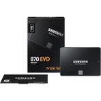 AyrStore Samsung MZ-77E1T0BW 870 Evo 1tb 560/530, 2,5" Sata SSD (Türkiye Distribütörü Garantili)