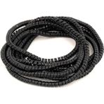 AyrStore Şarj Aleti Kablosu Kablo Kordon Koruyucu Spiral Sarma Kılıf Koruma (Siyah)