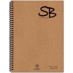 AyrStore Sb A5 140 Sf. Defter Kraft Kapak Spiralli Hafif Kağıt Kareli 70 Yp.