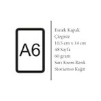 AyrStore Series - A6, Gustav Klimt 4'lü Defter Seti I, Çizgisiz, Toplam 192 Sayfa, Her Biri 48 Sayfa, Tel Dikiş, Esnek Kapak, Oval Kenar, Tuval Doku, 60 Gram, Sarı Krem Renk - Option-1