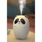 AyrStore Sevimli Panda Figürlü Hava Nemlendirici, Ultrasonik Soğuk Buhar Makinesi, LED Işıklı Masaüstü Oda Nemlendirici - Option-1