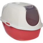 AyrStore Smart Kapalı Kedi Tuvaleti - Kırmızı 53 cm