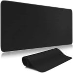 AyrStore Süper Kalite 90X40 Büyük Boy Xxl Mouse Pad Kauçuk Alt Taban, Yumuşak Kumaş Oyuncu - Siyah
