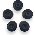 AyrStore Tekerlek Jant Bijon Kapağı 5 Adet 1K0601173 Vw Polo ile Uyumlu 2002-2005 - (ClearEyelets)Black-RadiantOrchid - 13 inç