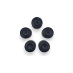 AyrStore Tekerlek Jant Bijon Kapağı 5 Adet 1K0601173 Vw Polo ile Uyumlu 2005-2009 - (ClearEyelets)Black-RadiantOrchid - 13 inç