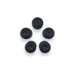 AyrStore Tekerlek Jant Bijon Kapağı 5 Adet 1K0601173 Vw Polo ile Uyumlu 2018-2021 - (ClearEyelets)Black-RadiantOrchid - 13 inç