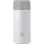 AyrStore Thermoçay Demlikli Matara, 420 ml | Paslanmaz Çelik | Beyaz-Gri