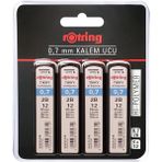 AyrStore Tikky Hi-Polymer Mekanik Kurşun Kalem Ucu, 0,7mm, 2b, 4'lü Blister