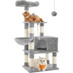 AyrStore Tırmalama Ağacı, Büyük, 138 cm Yüksekliğinde, Kedi Ağacı, Tırmalama Tahtası ve 9 Tırmalama