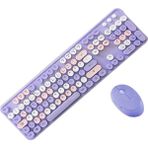 AyrStore Tr Mofii Sweet Mor Klavye Mause Set Bluetooth Bağlantılı Ergonomik Kullanım Amacı Ev - Ofis - Çok Renkli
