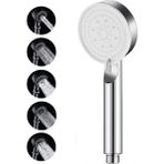 AyrStore Turbo Duş Başlığı, Yüksek Basınçlı El Duşu, 5 Fonksiyonlu Duş Başlığı (Krom)