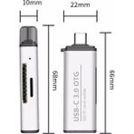 AyrStore , Type-C Portlu Telefon, Tablet, Bilgisayar, Uyumlu Type-C To USB 3.0 Sd Micro Sd Kart Okuyucu 3 Portlu Çevirici Dönüştürücü Hub Adaptör - Option-1