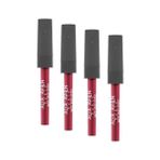 AyrStore Uzun Süre Kalıcı Kadifemsi Kuruma Yapmayan Mat Likit Ruj - Lipstick 515 Cranberry (4 Paketi) - Option-1