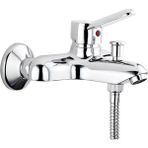 AyrStore Viva Banyo Bataryası A41045, Duvardan Montaj, Krom, Seramik Kartuşlu, Pirinç Gövde