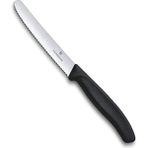 AyrStore Vt 6.7833 Swiss Classic Siyah Tırtıklı Domates Sosis Bıçağı 11 cm