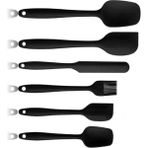 AyrStore Yanmaz Yapışmaz Silikon 6'lı Pasta, Yumurta Fırçası, Kaşık Bıçak, Spatula Mutfak Seti