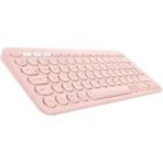 AyrStore ZR460 K380 Pembe Bluetooth Klavye Manyetik Klavye Ev - Ofis Kullanımı İçin Kablosuz Bağlantı - Çok Renkli
