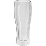 AyrStore Zwilling Sorrento Çift Camlı 2'li Bira Bardağı, 414 Ml, Cam, Şeffaf Cam