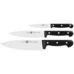 AyrStore Zwilling Twın Chef 3 Bıçak Seti, Paslanmaz Çelik, Siyah