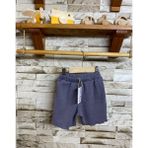 Ays Bebe Aysbebe Kız Çocuk Basic Fitilli Şort (Kaşkorse Kumaş) - Gri - 2 Yaş