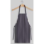 Ays Home Büyük Ebat Lacivert Çizgili Şef Aşçı Mutfak Önlüğü (65 cm x 85 cm)