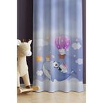 Ays Home Çocuk Odası Animal Desen Fon Perde Mor