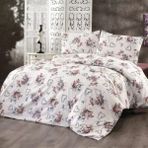 Aysalife Home Tekstil Yüksek Kalite Modern Kalp Desen Tek Kişilik Pamuklu Nevresim Takımı - 160 x 220 cm - Pembe