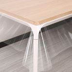 Aysan | 0.50mm | Şeffaf PVC Masa ve Masa Örtüsü Koruyucu | İnce Masa Pedi | Şeffaf Muşamba | Asetat Örtü (En: 80cm x Boy: 140cm)