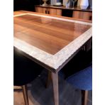 Aysan 1.2mm Şeffaf Pvc Beyaz Dantelli Kalın Kaymaz Masa Örtüsü Muşamba Cam Mika Mutfak Salon Masa Örtüsü (100 cm x 250 cm)