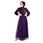 Ayşe Melek 2519 Mor Abiye Kadın Elbise