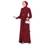 Ayşe Melek 2569 Bordo Abiye Kadın Elbise