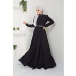Ayşe Melek 2611 Siyah Abiye Kadın Elbise