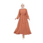 Ayşe Melek 2683 Kiremit Abiye Kadın Elbise