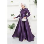 Ayşe Melek 2754 Mor Abiye Kadın Elbise