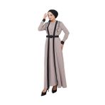 ayşe melek Kadın Giyim Abiye Moda Aplike Detaylı Uzun 2 Parça Tesettür Takım 2694 38 Vizon
