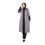 ayşe melek Kadın Giyim Abiye Moda Aplike Taşlı Tunik Pantolon Tesettür Takım 2668 (Gri, 42)