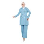 ayşe melek Kadın Giyim Abiye Moda Blazer Ceket Pantolonlu Takım 2686 (Mint, 52)