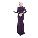 ayşe melek Kadın Giyim Abiye Moda pullu balık uzun tesettür abiye elbise 2733 mor 40