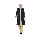 ayşe melek Kadın Giyim Abiye Moda Tunik Pantolon Ikili Tesettür Takım 2702 siyah-vizon 38