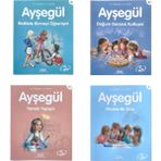 Ayşegül Doğum Gününü Kutluyor - Okulda Bir Gün - Yemek Yapıyor - Bisiklete Binmeyi Öğreniyor - 4 Kitap Set
